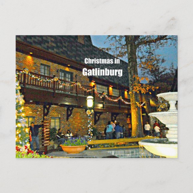 Cartes Pour Fêtes Annuelles Noël à Gatlinburg, Tennessee (Devant)