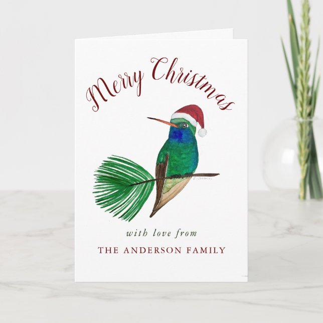 Cartes Pour Fêtes Annuelles Noël à gros bec personnalisé (Devant)
