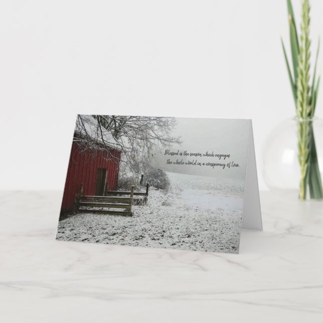 Cartes Pour Fêtes Annuelles Noël à la ferme (Devant)