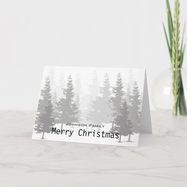 Cartes Pour Fêtes Annuelles Noël à la pinède (Devant)