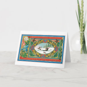 Cartes Pour Fêtes Annuelles Noël à l'ancienne