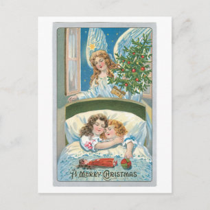 Cartes Pour Fêtes Annuelles Noël à l'ancienne, Ange