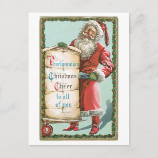 Cartes Pour Fêtes Annuelles Noël à l'ancienne, Père Noël