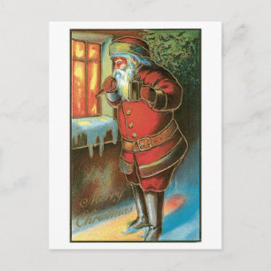 Cartes Pour Fêtes Annuelles Noël à l'ancienne, Père Noël