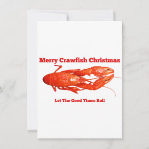 Cartes Pour Fêtes Annuelles Noël à l'écrevisse