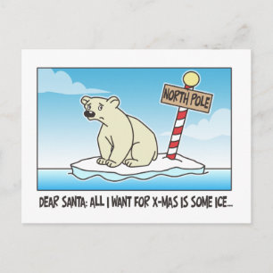 Cartes Pour Fêtes Annuelles Noël à l'ours polaire