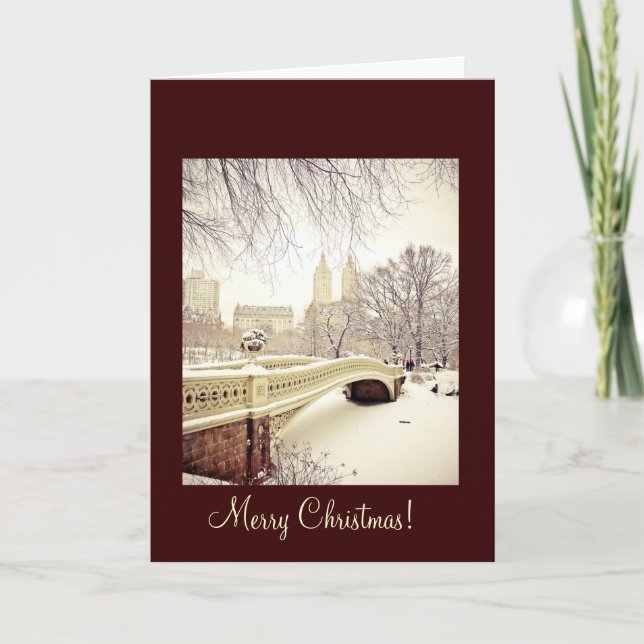 Cartes Pour Fêtes Annuelles Noël à New York (Devant)