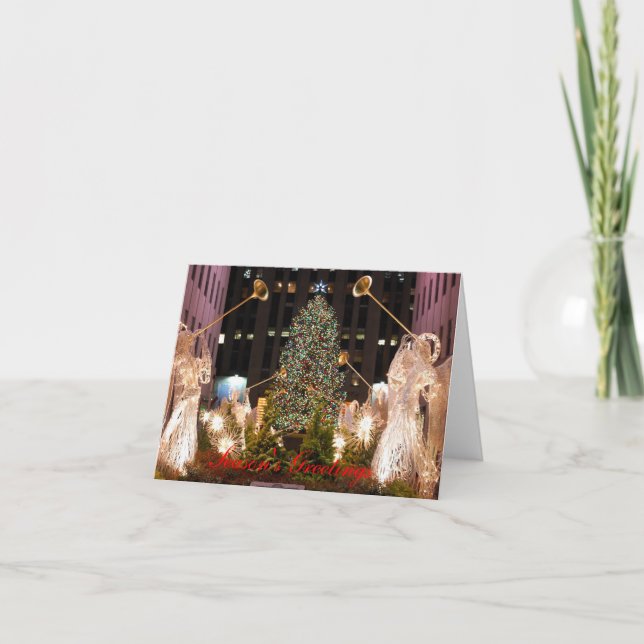 Cartes Pour Fêtes Annuelles Noël à New York (Devant)
