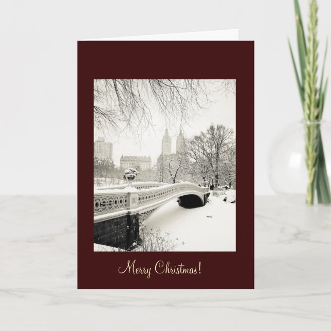 Cartes Pour Fêtes Annuelles Noël à New York (Devant)