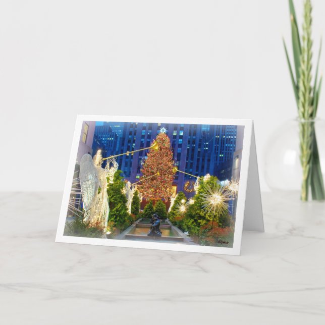 Cartes Pour Fêtes Annuelles Noël à New York (Devant)