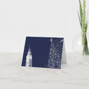 Cartes Pour Fêtes Annuelles Noël à Philadelphie avec texte personnalisable