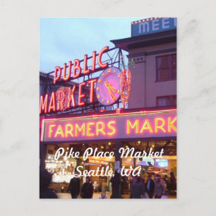 Cartes Pour Fêtes Annuelles Noël à Pike Place Market Seattle