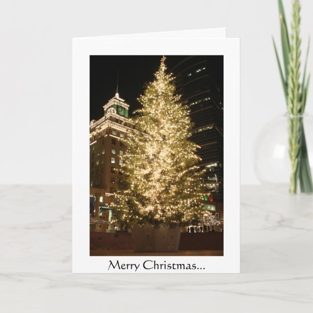 Cartes Pour Fêtes Annuelles Noël à Portland (Devant)
