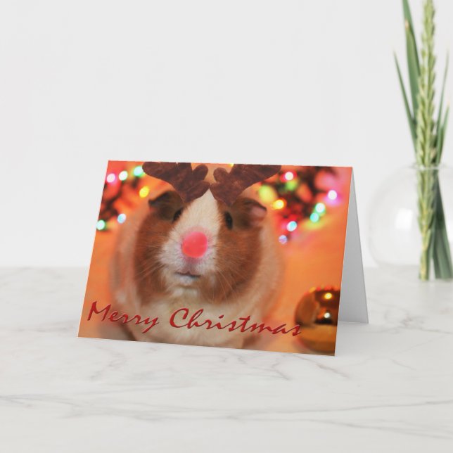 Cartes Pour Fêtes Annuelles Noël à Rednose (Devant)