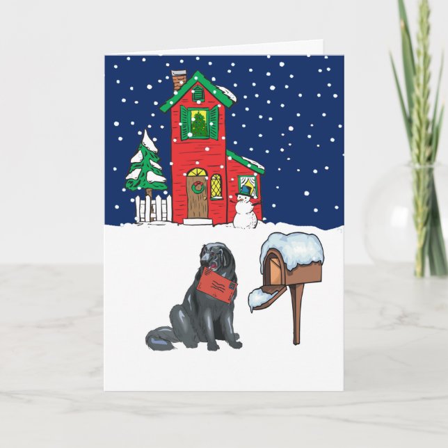 Cartes Pour Fêtes Annuelles Noël à Terre-Neuve (Devant)