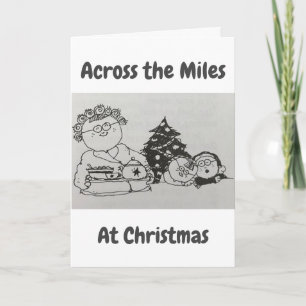 CARTES POUR FÊTES ANNUELLES NOËL *À TRAVERS LES MILES*