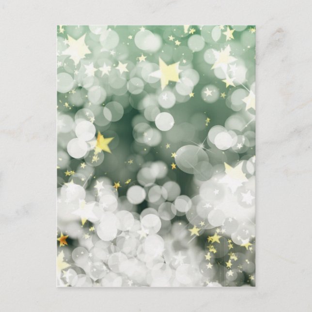 Cartes Pour Fêtes Annuelles Noël abstrait étoiles arrière - plan de glace (Devant)