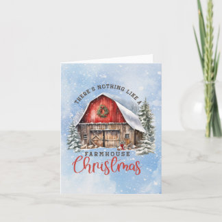 Cartes Pour Fêtes Annuelles Noël agricole