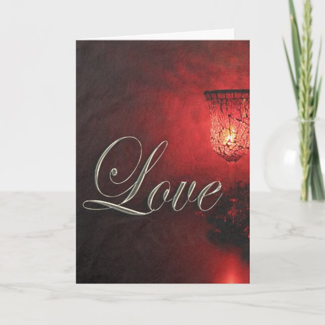 Cartes Pour Fêtes Annuelles Noël Amour Fêtes aux chandelles Lumière douce Noël (Devant)