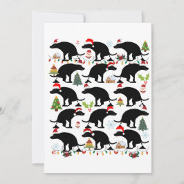 Cartes Pour Fêtes Annuelles Noël amusant avec des chiens qui se balançaient