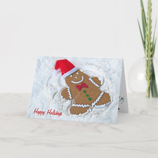 Cartes Pour Fêtes Annuelles Noël Ange en pain d'épices (Devant)