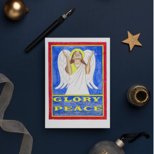Cartes Pour Fêtes Annuelles Noël Angel Christian