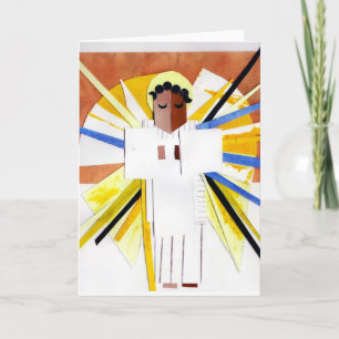 Cartes Pour Fêtes Annuelles Noël Angel Cubist