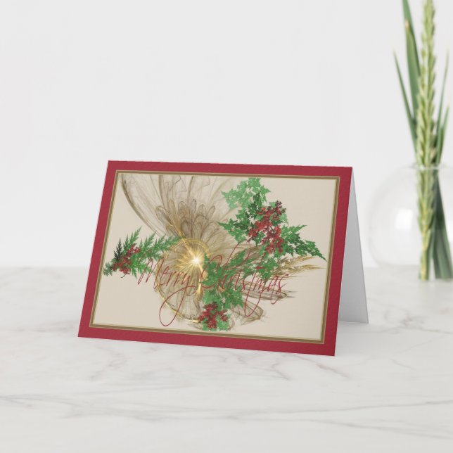 Cartes Pour Fêtes Annuelles Noël angélique (Devant)