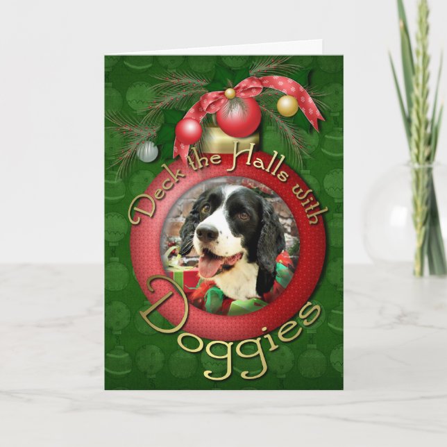 Cartes Pour Fêtes Annuelles Noël - Anglais Springer Spaniel - Betsy (Devant)