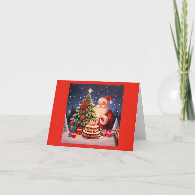 Cartes Pour Fêtes Annuelles Noël Anniversaire 11 (Devant)