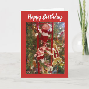 CARTES POUR FÊTES ANNUELLES NOËL ANNIVERSAIRE SOUHAITE DE L'AMICAL ELF