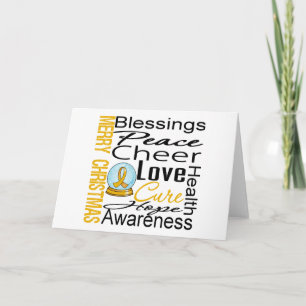 Cartes Pour Fêtes Annuelles Noël Appendice Cancer Collage