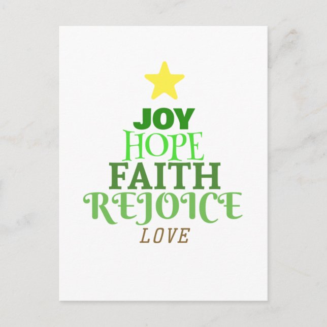 Cartes Pour Fêtes Annuelles Noël Arbre de Noël (Devant)