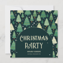 Noël Arbres Moderne Sage Vert Motif Party
