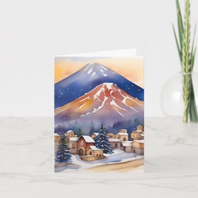 Cartes Pour Fêtes Annuelles Noël arménien D - 6 janvier - Aquarelle (Devant)