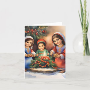 Cartes Pour Fêtes Annuelles Noël arménien F - 6 janvier - Aquarelle