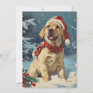 Cartes Pour Fêtes Annuelles Noël au Labrador