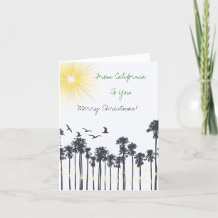 Cartes Pour Fêtes Annuelles Noël aux palmiers