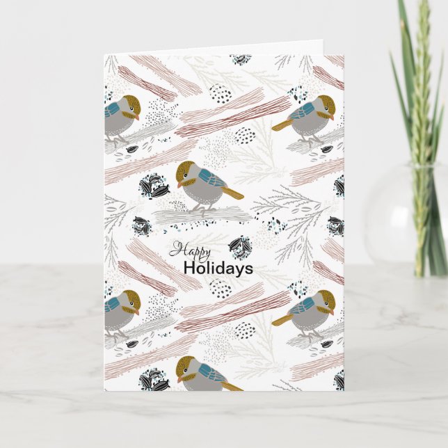 Cartes Pour Fêtes Annuelles Noël aux poulets (Devant)