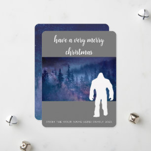 Cartes Pour Fêtes Annuelles Noël avec Bigfoot