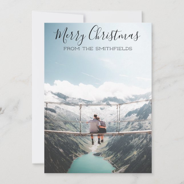 Cartes Pour Fêtes Annuelles Noël Aventure Rustique (Devant)