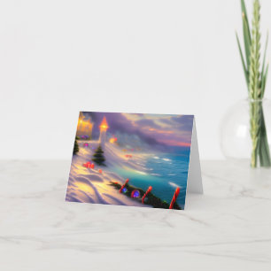 Cartes Pour Fêtes Annuelles Noël balnéaire