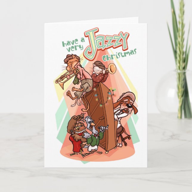 Cartes Pour Fêtes Annuelles Noël bariolé (Devant)