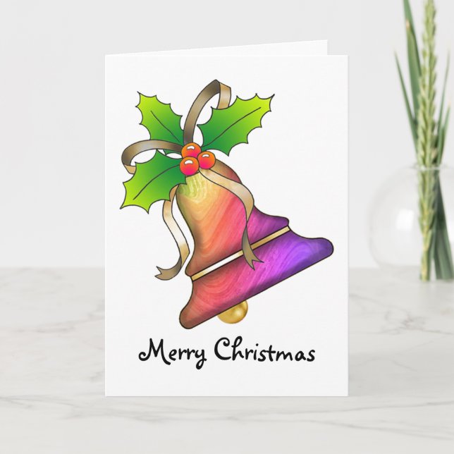 Cartes Pour Fêtes Annuelles Noël Bell 22 - Joyeux Noël (Devant)
