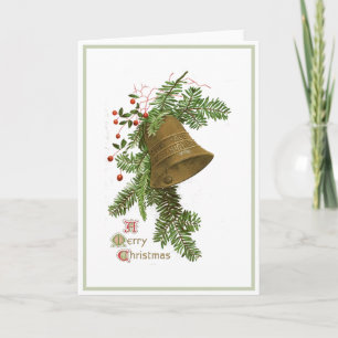 Cartes Pour Fêtes Annuelles Noël Bell À feuillage persistant