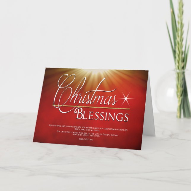 Cartes Pour Fêtes Annuelles NOËL - Bénédictions - Religieux chrétienne (Devant)