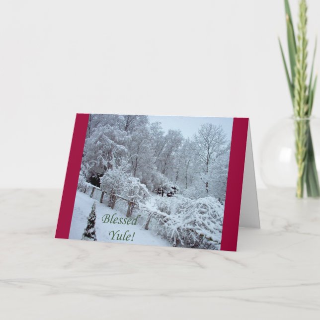 Cartes Pour Fêtes Annuelles Noël béni (Devant)