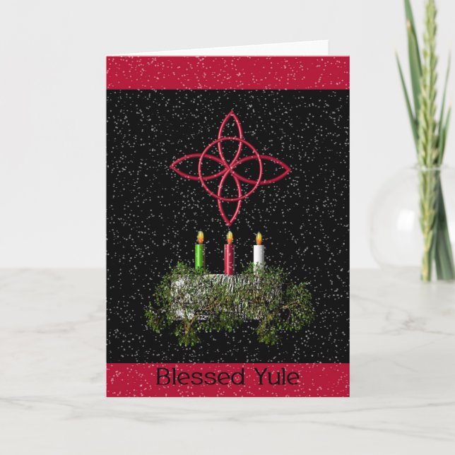 Cartes Pour Fêtes Annuelles Noël béni (Devant)