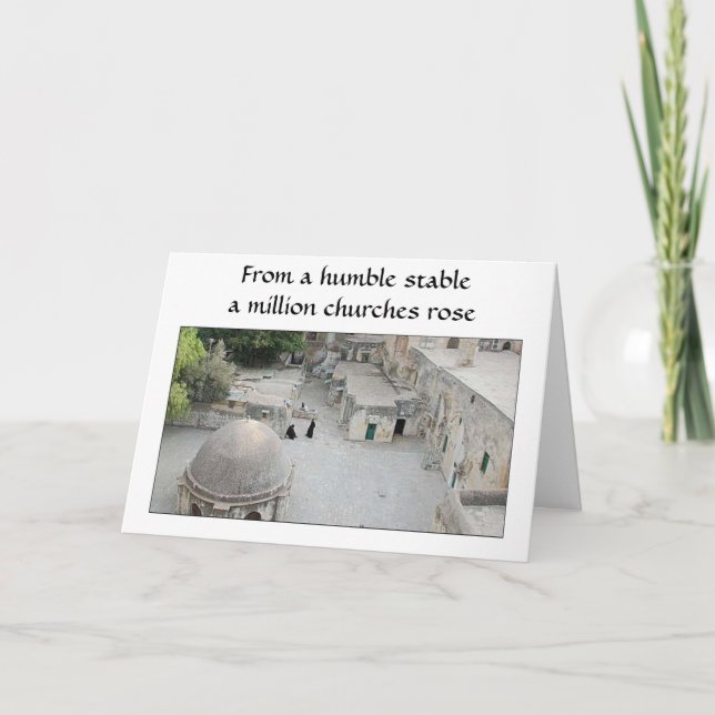 Cartes Pour Fêtes Annuelles Noël (Bethléem) (Devant)