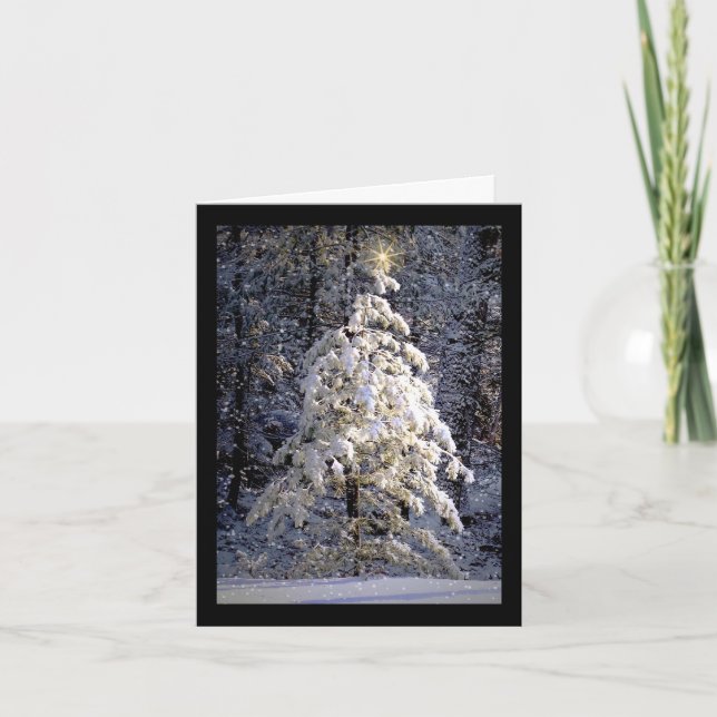 Cartes Pour Fêtes Annuelles Noël blanc (Devant)